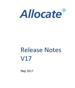 Allocate Plus Version 17