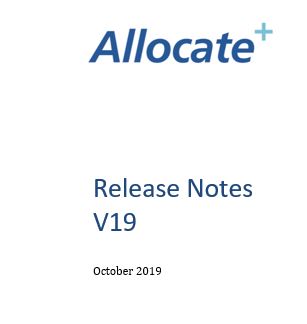 Allocate Plus Version 19